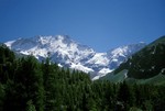 Weisshorn from Zinal valley.